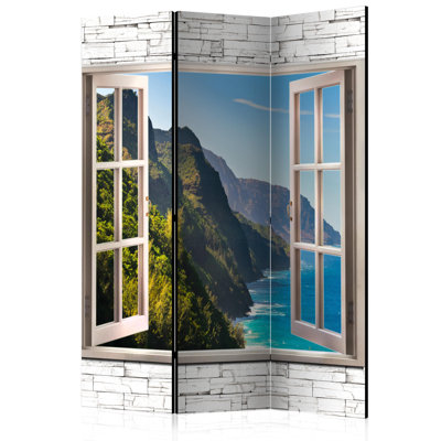 Chloe Solid Wood Folding Room Divider