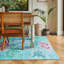 Clarke & Clarke Floral Digitally Printed 76cm X 150cm Area Rug
