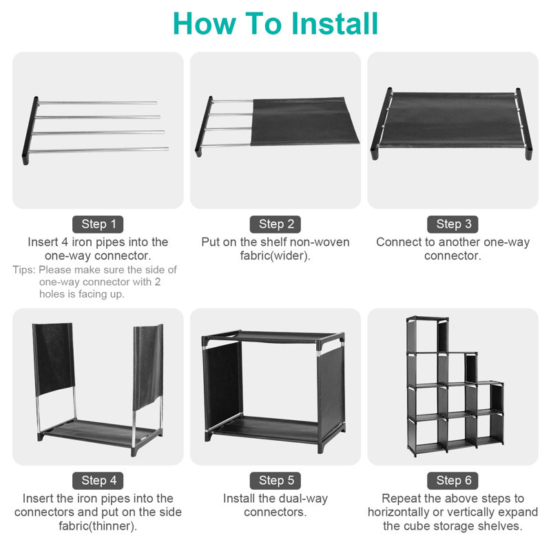 Tanira 10.03'' W Wall Mounted Shelving Unit