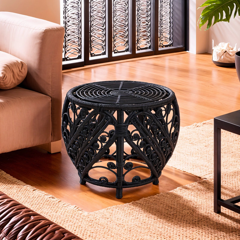 Beneduce Rattan Accent Stool