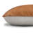 Dobla Throw Pillow Leather Front / Fabric Back