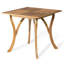 Table carrée extérieure en bois 31,5 po avec finition - Mobilier de patio invitant pour un design époustouflant