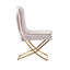 Yvelines Modern Velvet Dining Chairs - Ergonomic Velvet Upholstered Back with Stainless Steel Frame - Side Chair for Kitchen Living Room Dining Room-699648835-710523926