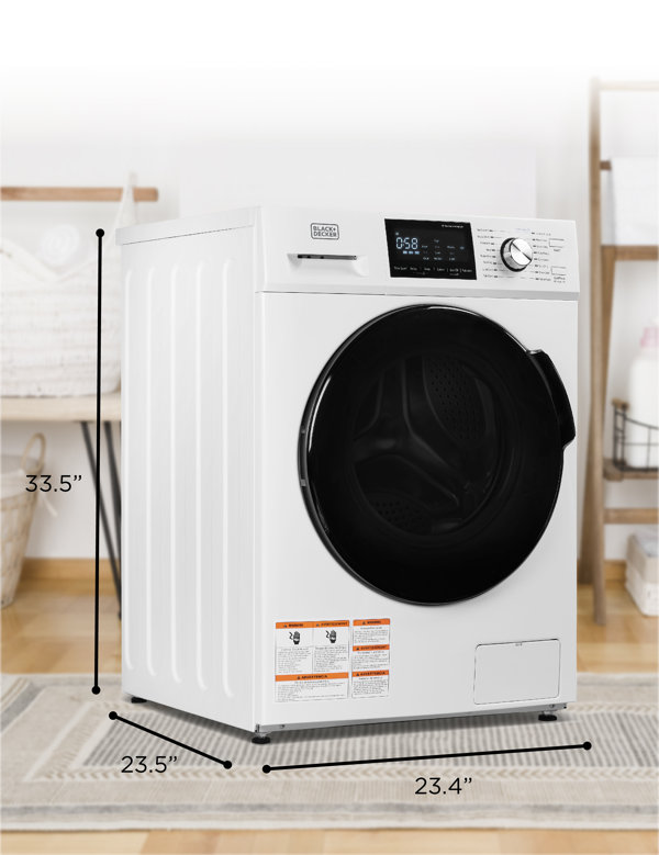 Black+decker Front Load Washer, 2.7 Cu. Ft. Compact Washing Machine With  Led Display & 16 Cycles : Target