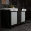 Meuble-lavabo de 60 po Lexora Zilara noir et gris avec comptoir et lavabo