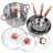 Gibson Home Ansonville 8 Piece Stainless Steel Cookware Set