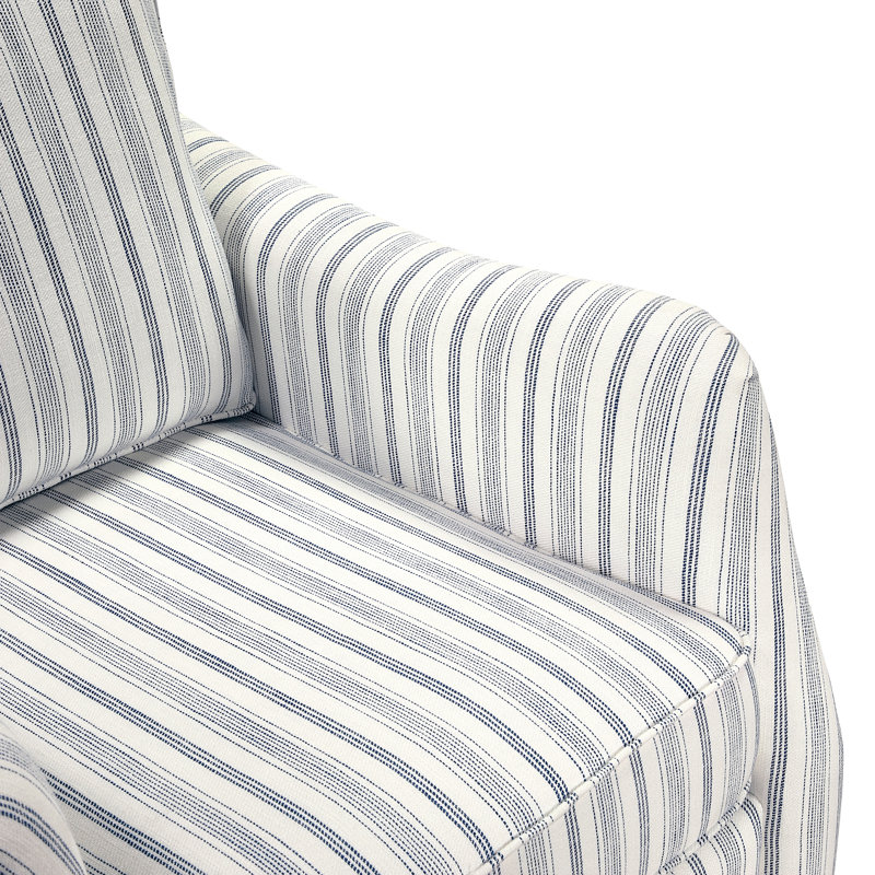 Fauteuil pivotant rembourré en tissu blanc cassé blanc cassé Elegance Comfort