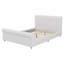 Platform bed frame with classic sleigh silhouette and high headboard anchors traditional bedrooms-316651405