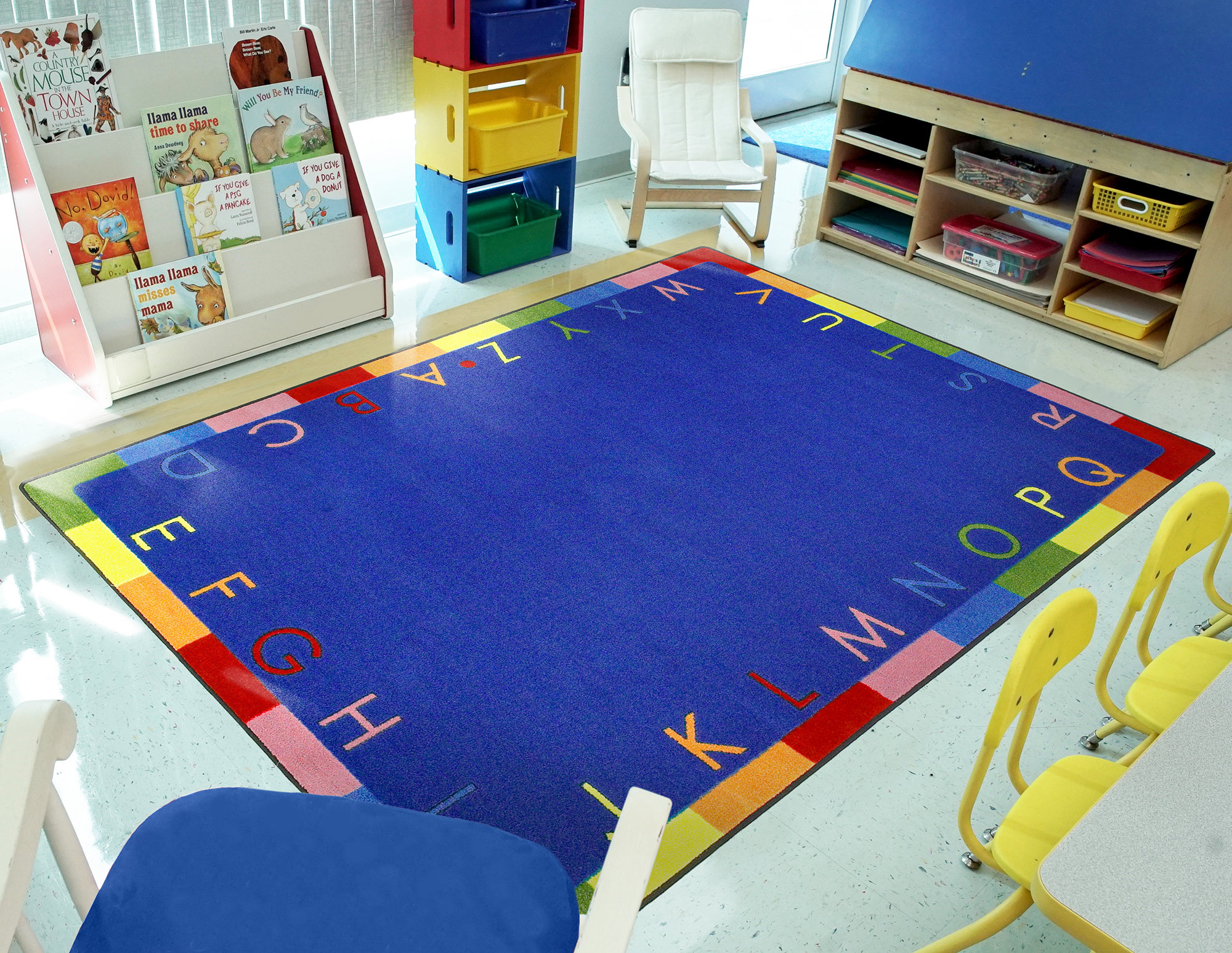 Joy Carpets Educational Rainbow Alphabet Primary by Joy Carpets Area ...