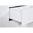 White 6 Door 2 Drawer Mirrored Wardrobe With Chrome Handles