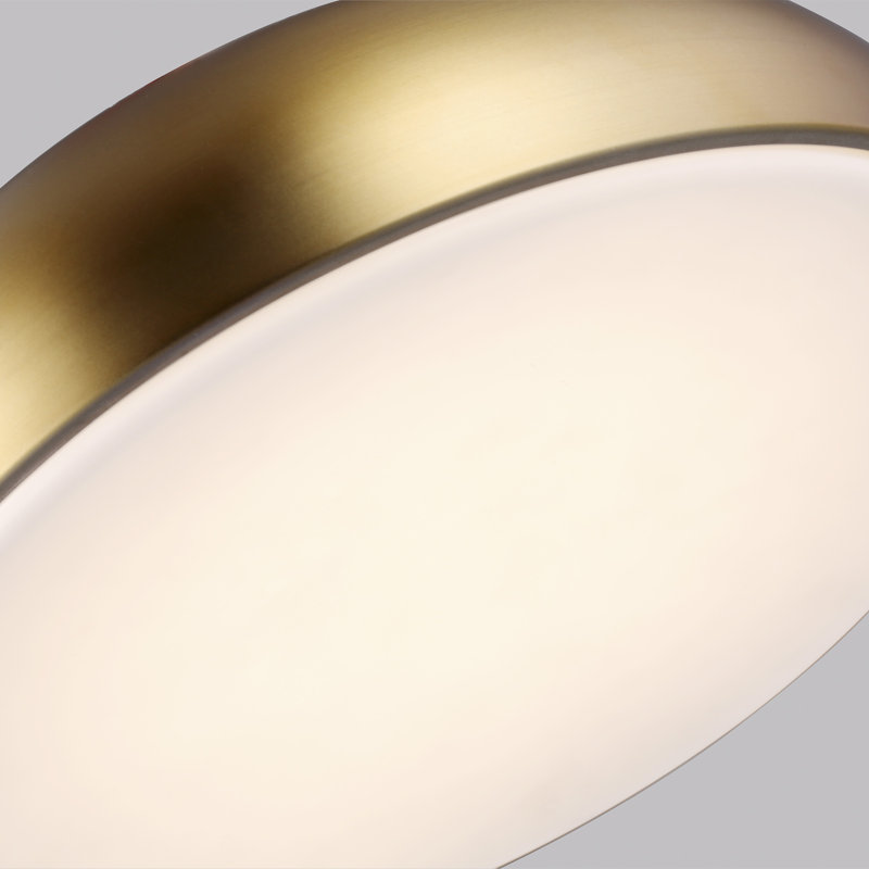 Kosa 1 - Light LED Flush Mount, Aged Brass