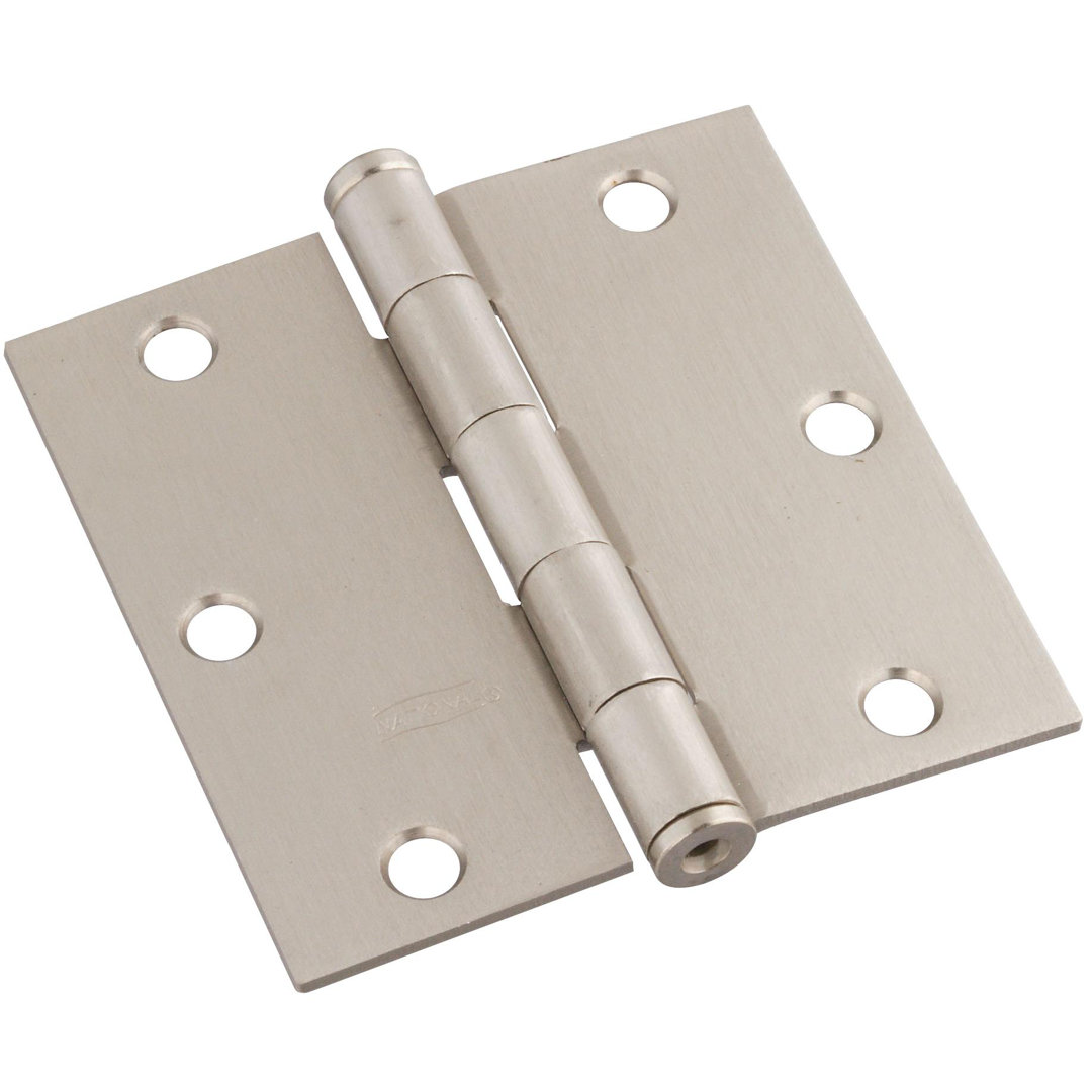 National Hardware - V512 3-1/2" SQR Hinge 3/pk (Set of 3) National Hardware 