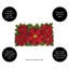 Poinsettia 31 po x 19 po tapis de porte extérieur antidérapant Pugh