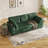 82"W Corduroy Sofa with Cup Holders, Storage Pockets and USB Ports  - Green Couch-614596332