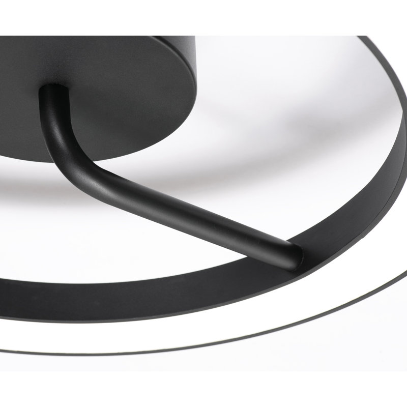 Franke 18'' LED Flush Mount - Black, Black