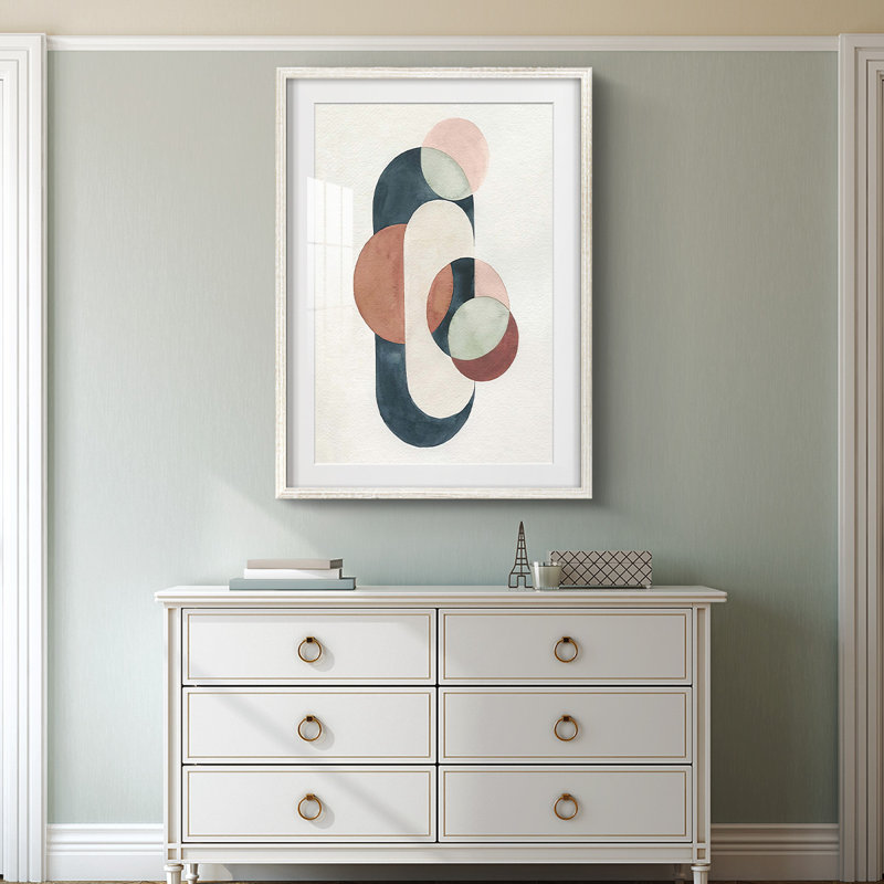 Loops and Bonds II - Impression encadrée, Blanc