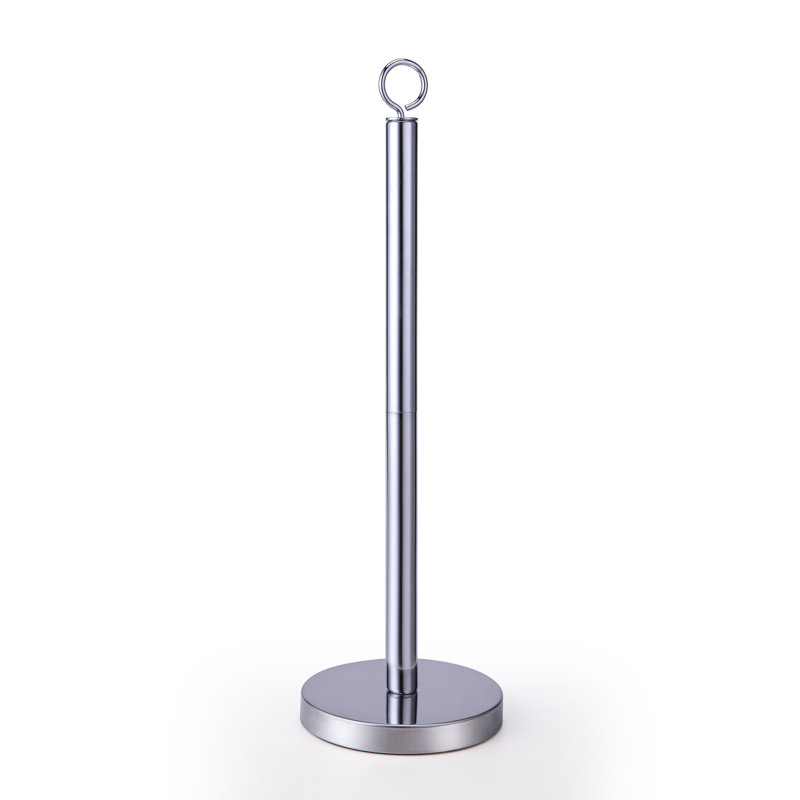 Elite Heavy Weighted Chrome Spare Toilet Paper Roll Holder Stand