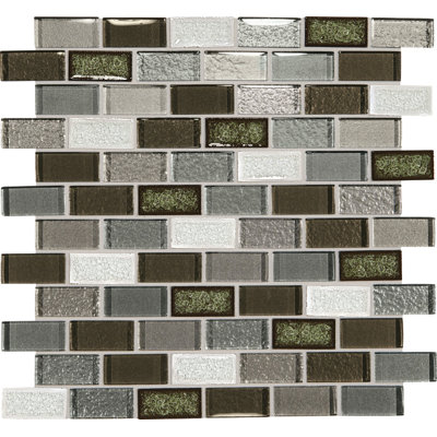 Crystal Shores 1" x 2" Glass Mosaic Tile