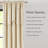Solar Drift Velvet Blackout Window Curtain Panels Cream Set of 2