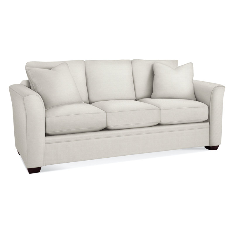 Bridgeport Upholstered 85'' Sofa, Java Finish, Mulberry Solid; 0812-13