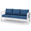 Canapé en aluminium pour 3 personnes avec coussin-106035380-106035381