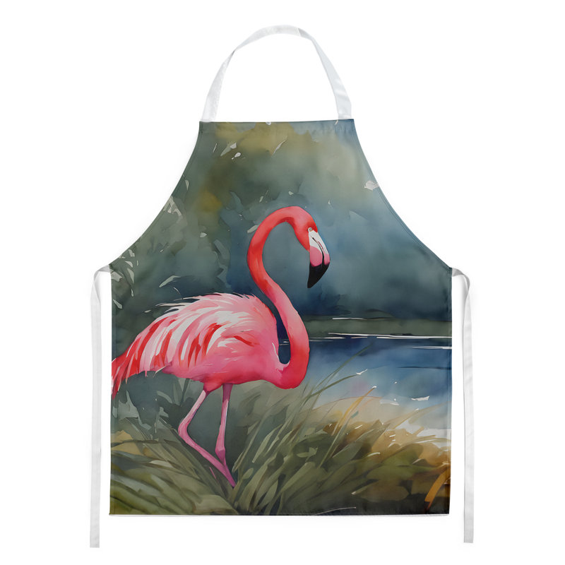 Tablier flamant rose
