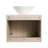 mohzate 16.7 " Ceramic Circular Bathroom Sink