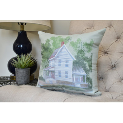 Farmers Market Reversible Throw Pillow