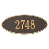 Madison 1-Line Wall Address Plaque