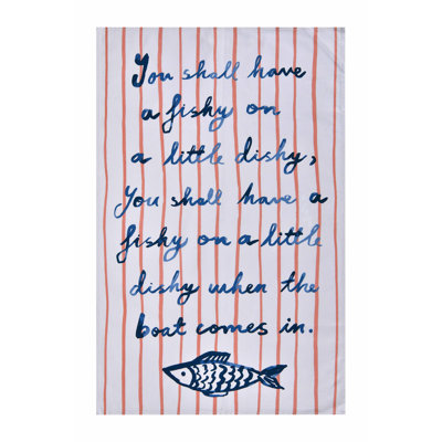 Catch of the Day Cotton Tea Towel Kitchen Towel
