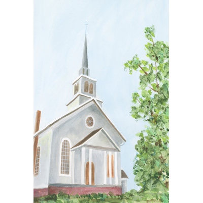 Countryside Church II - Wrapped Canvas Painting