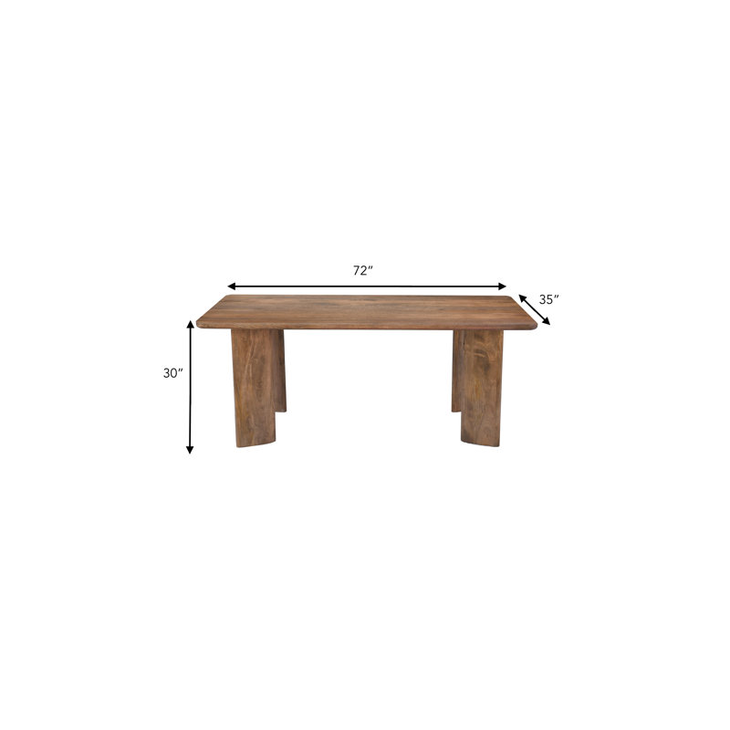Lia Dining Table Dark Brown