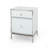2 Drawer Bedside Table, White, Elegant