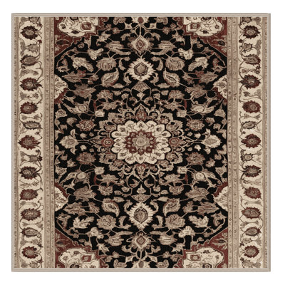 Tapis beige lavable à la machine