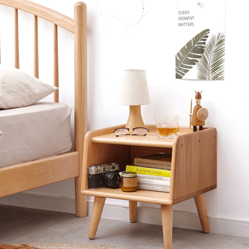 Armoire de chevet en bois massif Pure