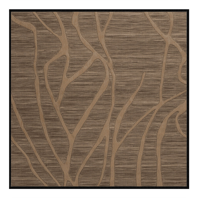 Tapis abstrait lavable à la machine, Carré 4 pi