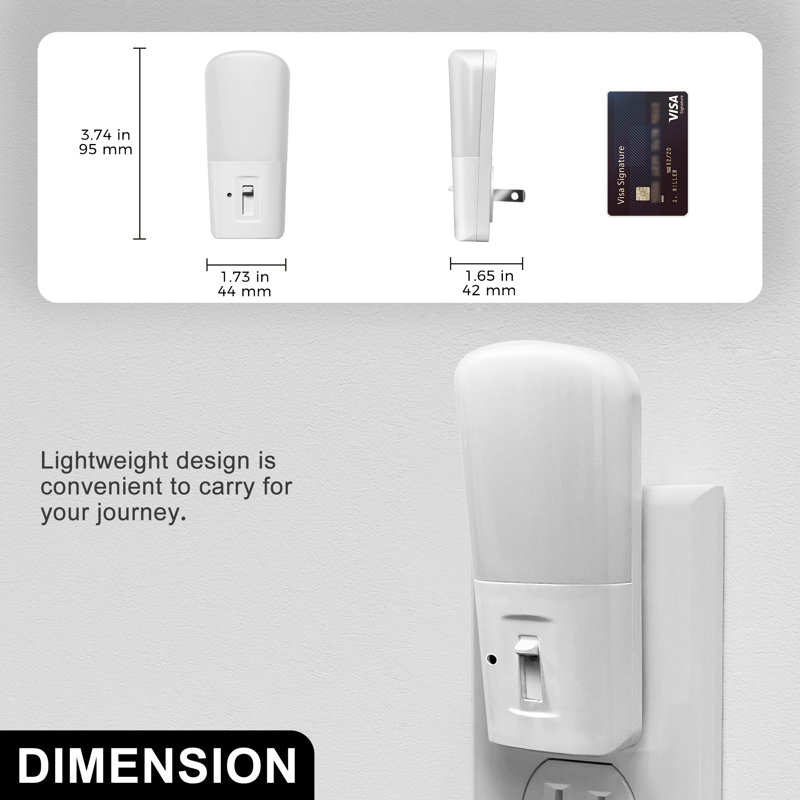 Capteur de lumière veilleuse à intensité variable