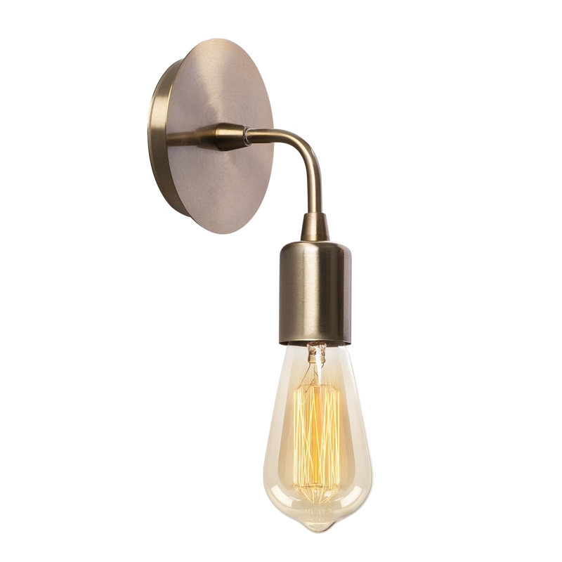 Lampe murale moderne moderne de couleur unie, 4,7 po de diamètre x 7,9 po de hauteur | Corps en métal durable, douille E27 (40 W maximum), indice de protection IP20 | Éclairage élégant pour la décoration intérieure, design élégant et fonctionnel