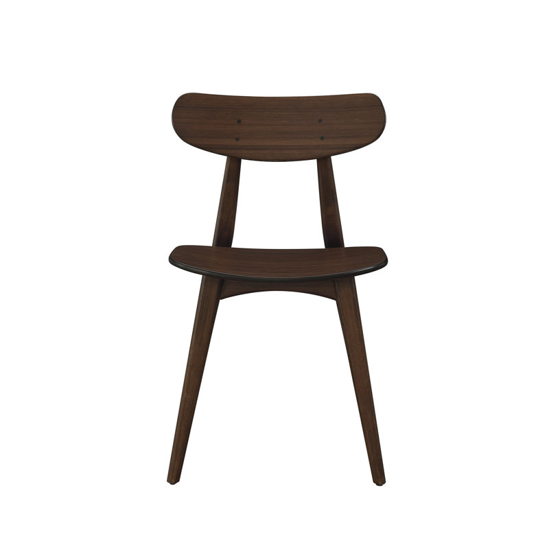 Ayela Solid Wood Side Chair, Wood, Sable
