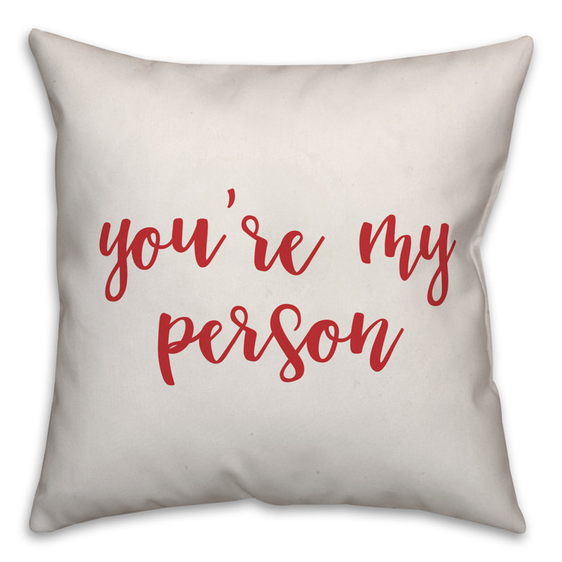  Coussin You Are My Personal, Blanc / rouge, Housse de coussin