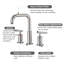 2-handle Bathroom Faucet with Drain Assembly-96327391