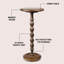 Table d'appoint en bois de manguier massif 11 po x 24,5 po Augustus-1493939776