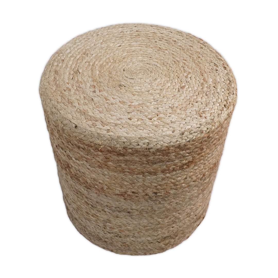 Express Upholstered Pouf Rosecliff Heights