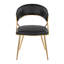 Chaises d'appoint rembourrées en similicuir Loehr-96260525