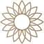 Médaillon de plafond 18 "x 18" x P 6 1/4 "x P 1/4" Daisy-59356316-137634584-137642965