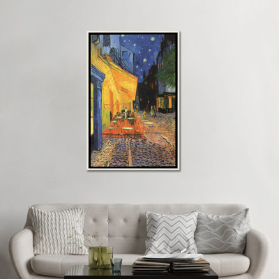 " The Cafe Terrace on the Place du Forum (Café Terrace at Night), 1888 " by Vincent Van Gogh Print