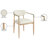 Riccio Performance Fabric Upholstered Dining Arm Chair-992955093-992955089