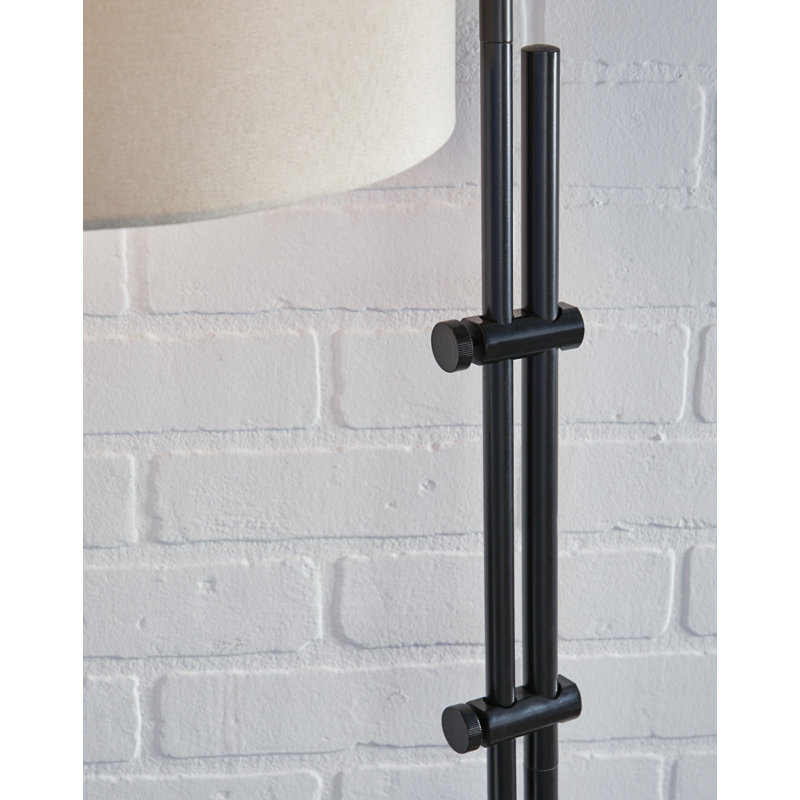 Pariaman 60'' Swing Arm Floor Lamp, Black
