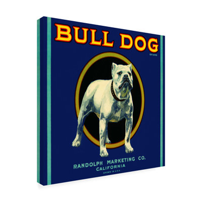 Bull Dog Brand On Canvas Painting
