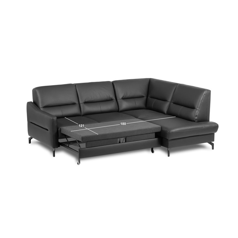 4 Seater Corner Sofa , Right Hand Facing, Brown